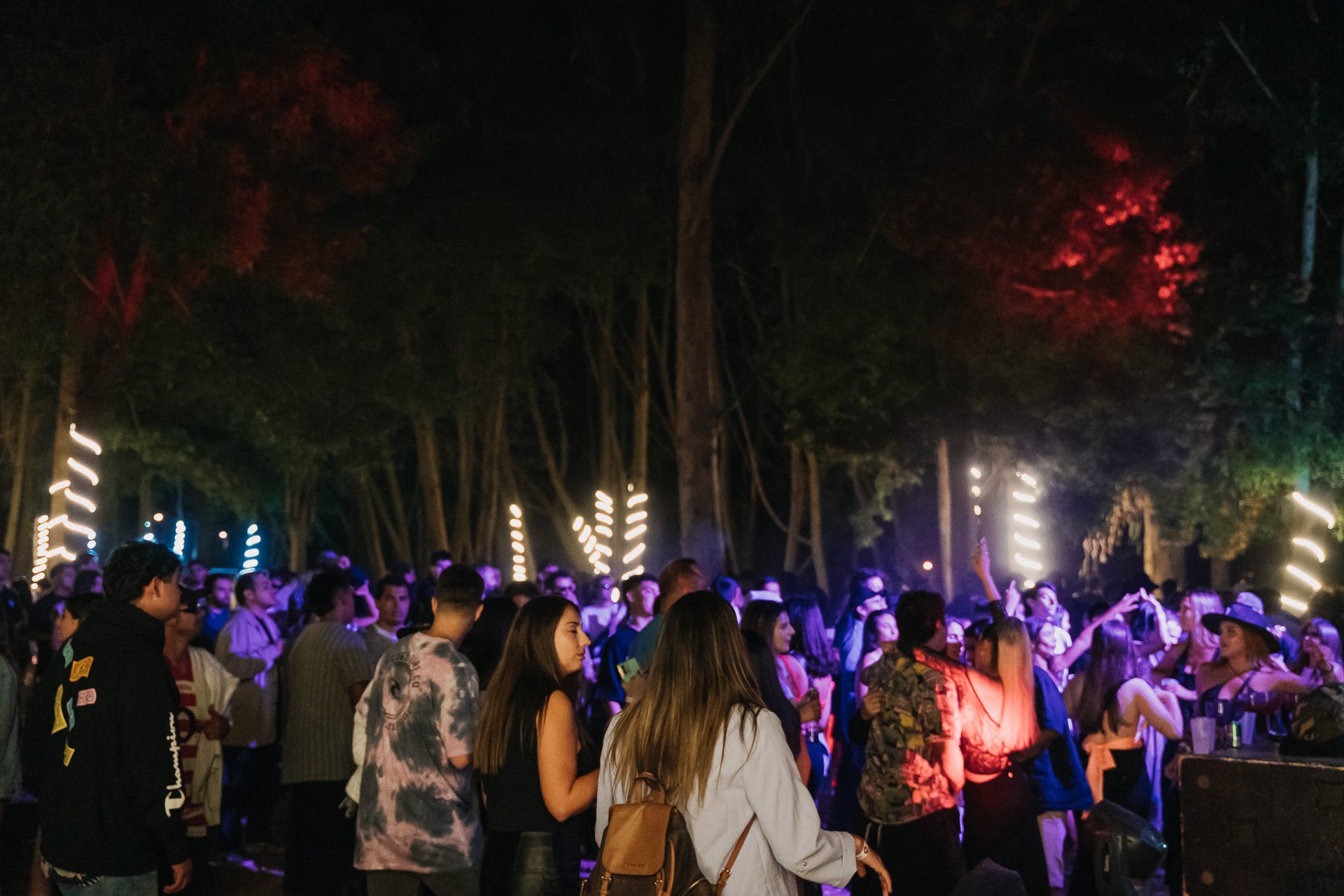 Evento celebrado en el bosque iluminado de Bosque Mar